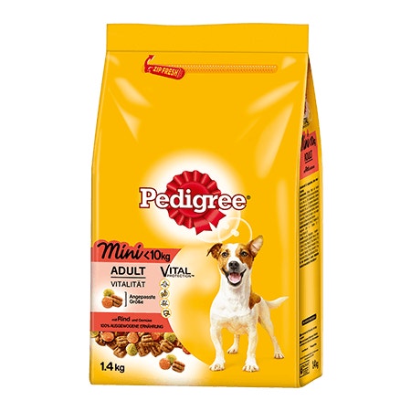 PEDIGREE® Complete Adult Mini mit Rind und Gemüse