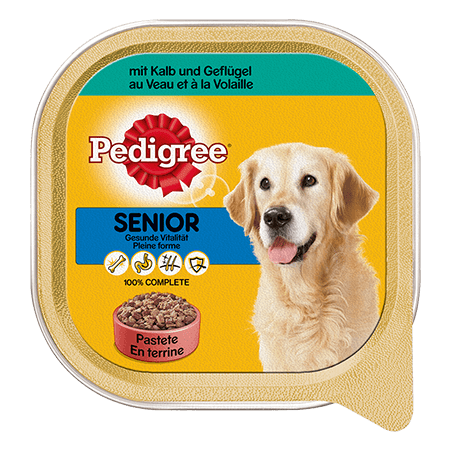 PEDIGREE® Schale Senior mit Kalb und Geflügel